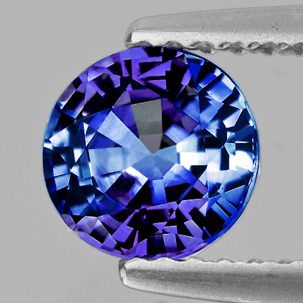 6.00 mm Round 1.10ct Fire Luster Natural AAA Bi-Color Purple-Blue Sapphire [Flawless-VVS]