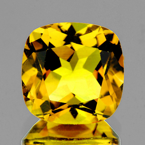 11.00 mm Cushion 1 piece Top Luster Natural Mystic Yellow Topaz [Flawless-VVS]