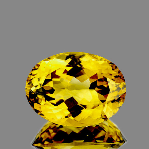 18x13 mm Oval 19.55cts Top Luster Natural Mystic Yellow Topaz [Flawless-VVS]