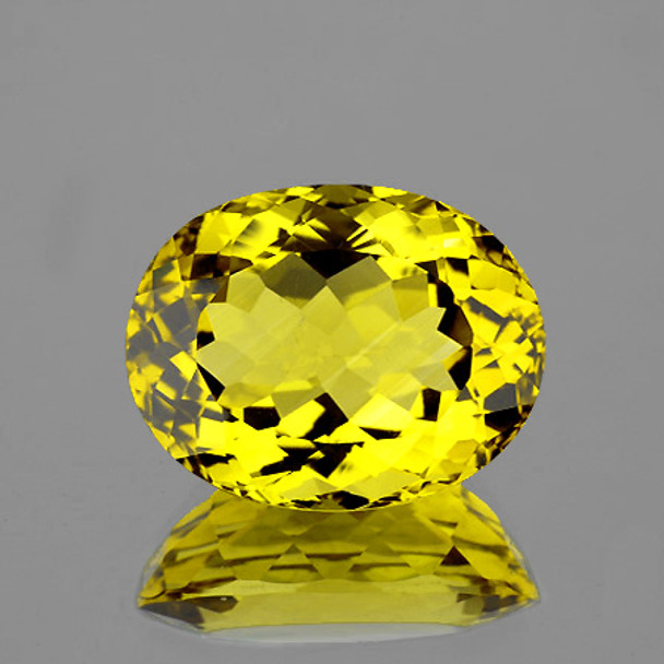 15.5x12 mm Oval 14.03cts Top Luster Natural Mystic Yellow Topaz [Flawless-VVS]