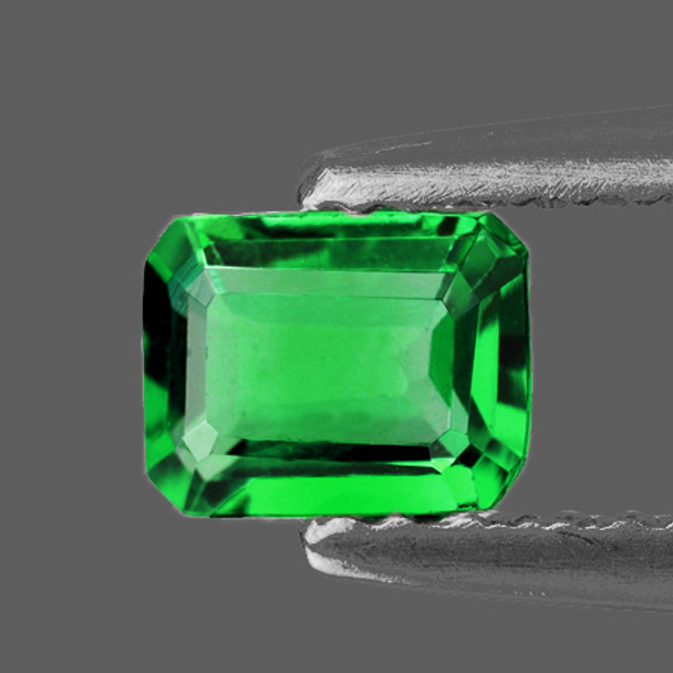 6x5 mm Octagon 0.81ct AAA Luster Natural Emerald Green Tsavorite Garnet [Flawless-VVS]