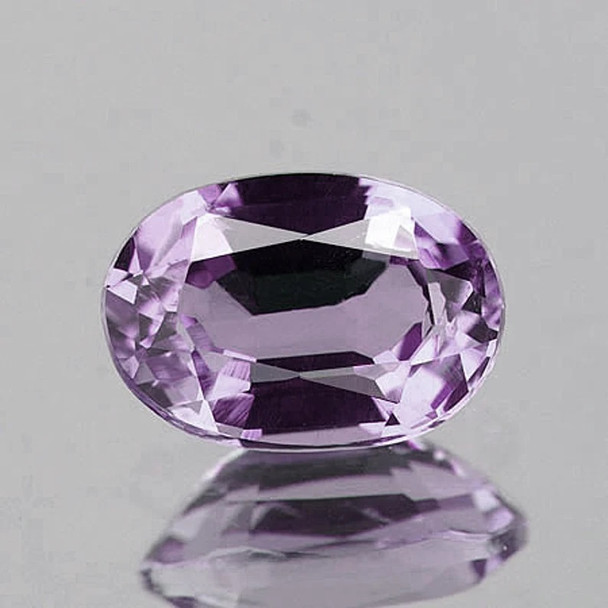 6x4 mm Oval 0.76ct AAA Luster Natural Pinkish Purple Sapphire [Flawless-VVS]