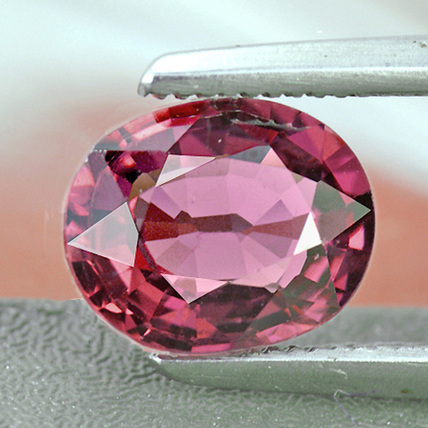 6x5 mm Oval 0.78ct AAA Luster Natural Salmon Pink Sapphire [Flawless-VVS]
