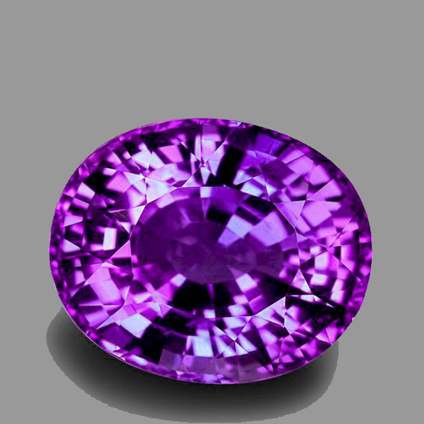 5x4 mm Oval 0.38ct AAA Fire Natural Hot Intense Purple Sapphire [Flawless-VVS]-AAA Grade