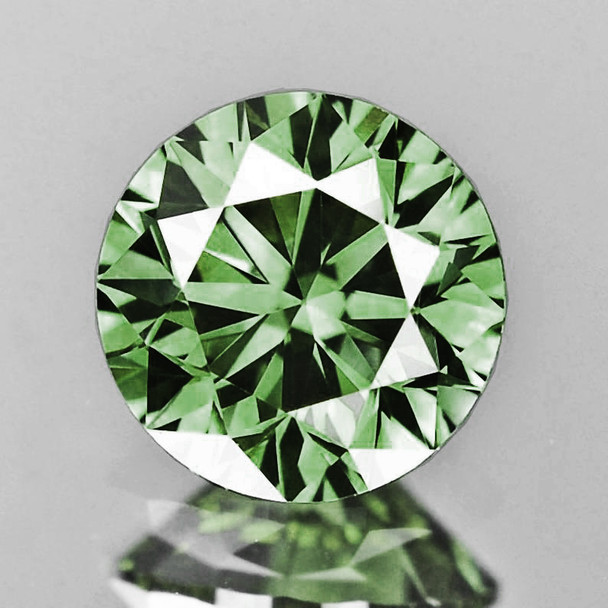 4.00 mm Round 1 piece Extreme Brilliancy Natural AAA Ceylon Green Sapphire [Flawless-VVS]-AAA Grade