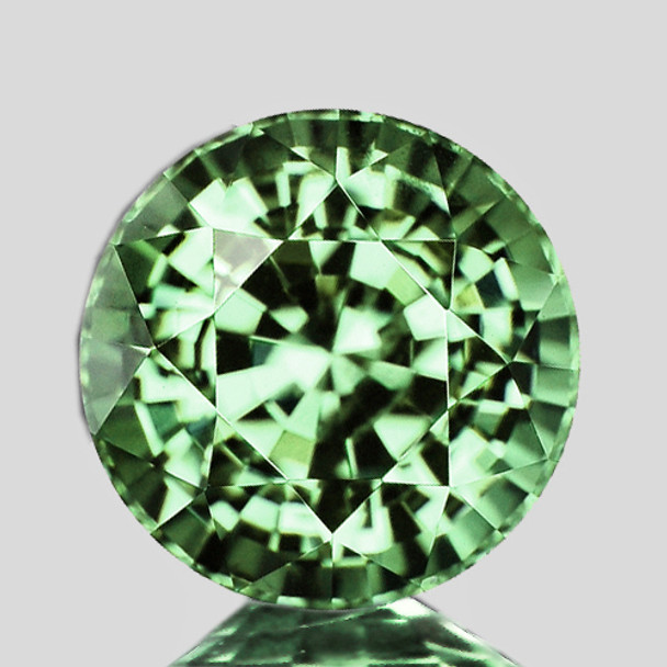 4.00 mm Round Step 1 piece Superb Luster Natural AAA Ceylon Green Sapphire [Flawless-VVS]-AAA Grade
