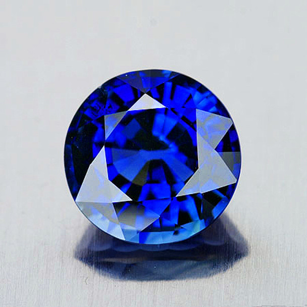 4.30 mm Round 0.42ct Fire Luster Natural Royal Blue Sapphire [Flawless-VVS]