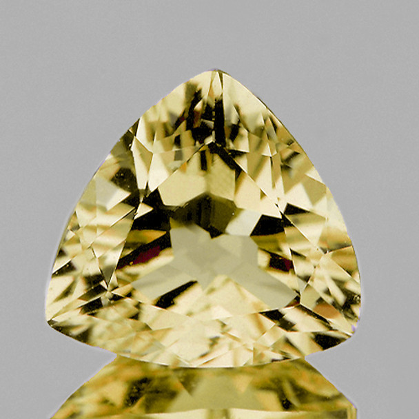 7.50 mm Trillion 1.02ct AAA Fire Luster Natural Yellow Beryl 'Heliodor' [Flawless-VVS]