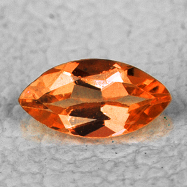 8x4 mm Marquise 0.48ct AAA Luster Natural Intense Orange Hessonite Garnet [VVS]