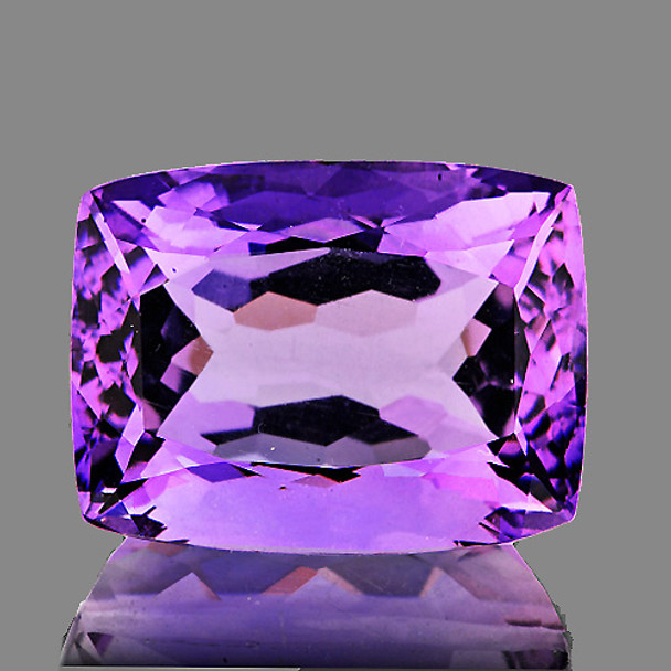 20x14 mm Cushion 25.09cts AAA Brilliant Luster Natural Purple Amethyst [Flawless-VVS]