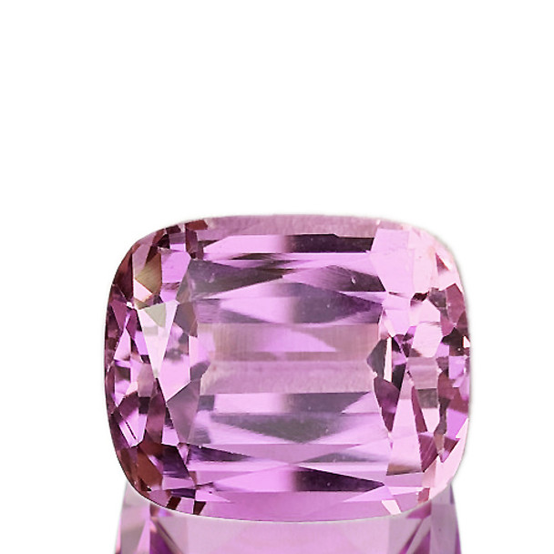 15x13 mm Cushion 18.87cts AAA Luster Natural Top Pink Kunzite [Flawless-VVS]