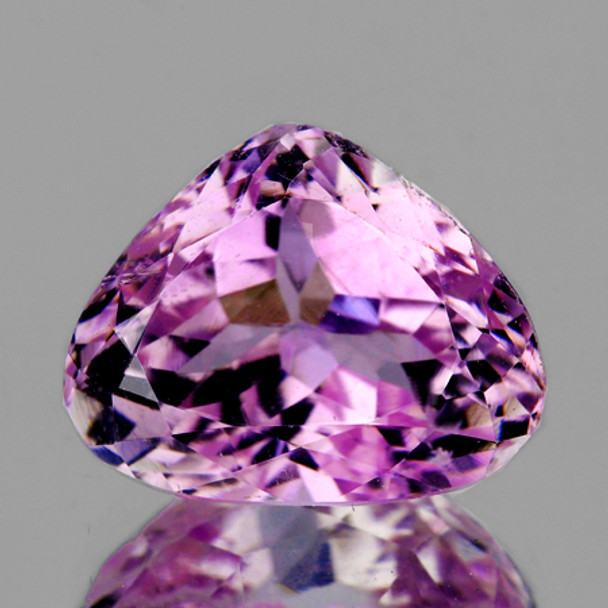 12.5x10.5 mm Trillion 6.92cts AAA Brilliant Luster Natural Pink Kunzite [Flawless-VVS]