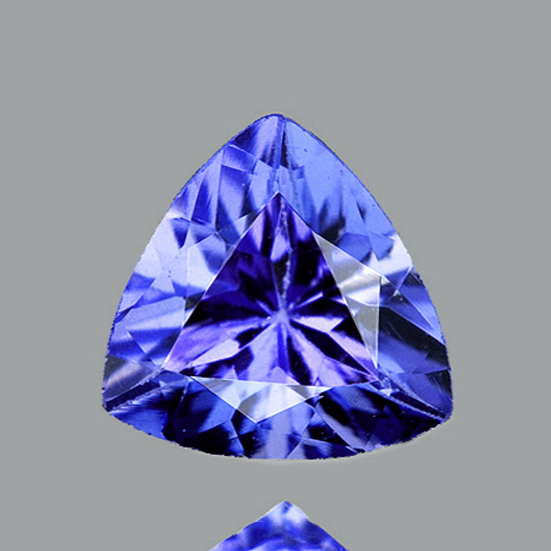 6.50 mm Trillion 0.77ct AAA Luster Natural Purple Blue Tanzanite [Flawless-VVS]