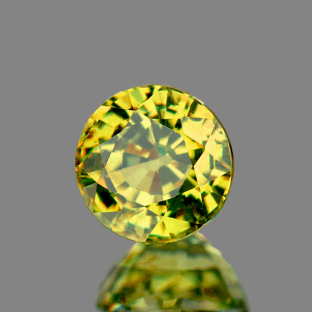 4.70 mm Round 0.52ct AAA Luster Natural Madagascar Yellow Sapphire [Flawless-VVS]
