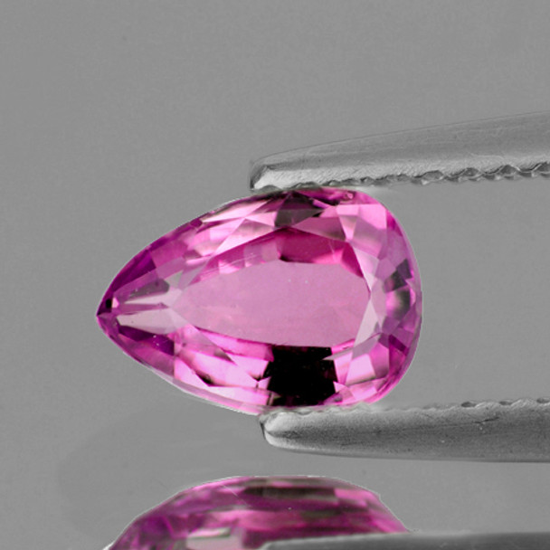 5.5x4 mm Pear 0.32ct AAA Luster Natural Intense Pink Sapphire [Flawless-VVS]