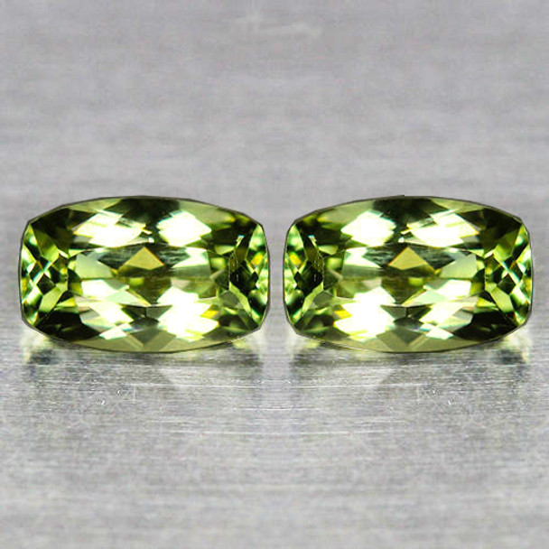 6.5x4 mm Cushion 2pcs AAA Outstanding Luster Natural Color Change Diaspore [Flawless-VVS]