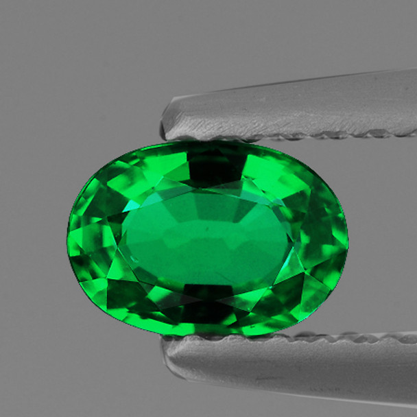 5x4 mm Oval 0.36ct AAA Luster Natural Emerald Green Tsavorite Garnet [Flawless-VVS]