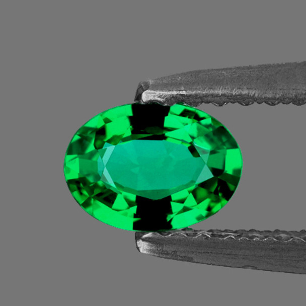 5x4 mm Oval 0.36ct AAA Luster Natural Top Emerald Green Tsavorite Garnet [Flawless-VVS]
