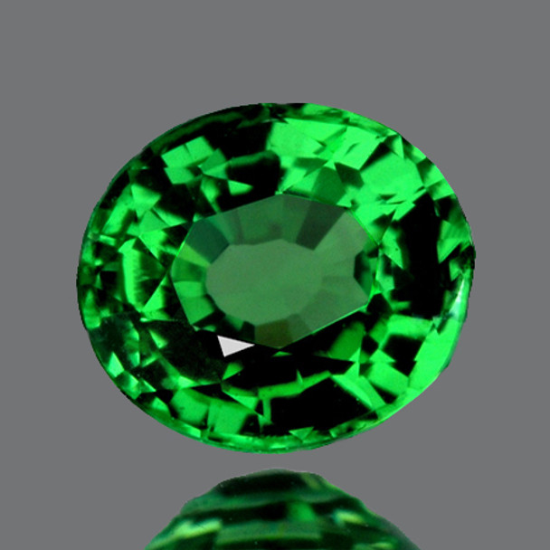 5x4 mm Oval 1 piece AAA Luster Natural Emerald Green Tsavorite Garnet [Flawless-VVS]