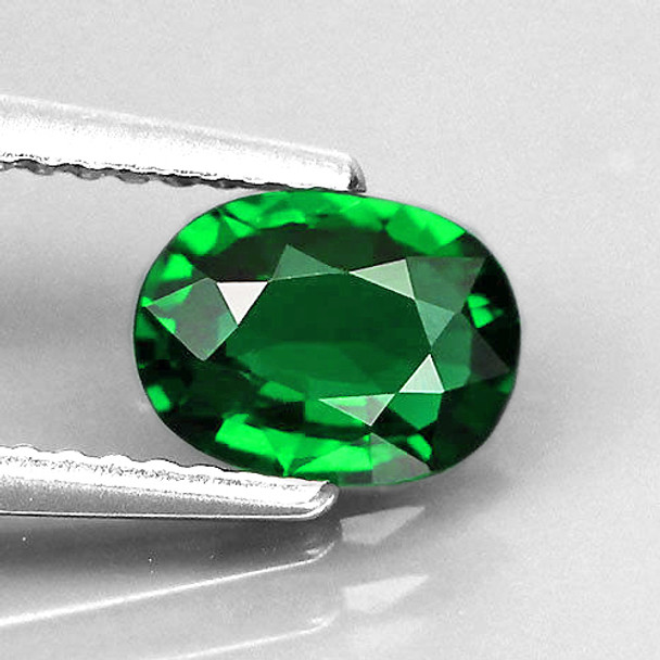 5.5x4.5 mm Oval 0.55ct AAA Luster Natural Emerald Green Tsavorite Garnet [Flawless-VVS]