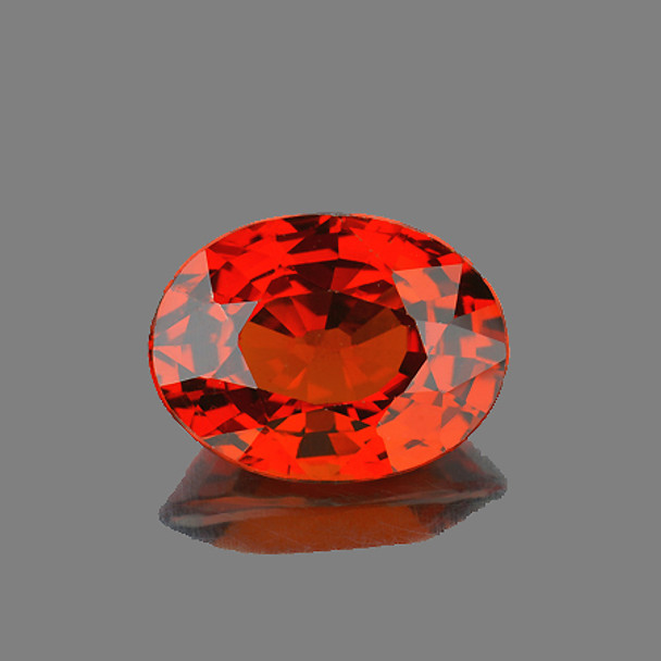 5.5x4 mm Oval 0.50ct AAA Fire Luster Natural Sparkling Orange Red Sapphire [Flawless-VVS]