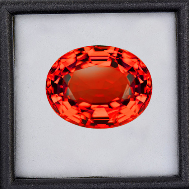 5.5x4 mm Oval 0.50ct AAA Fire Luster Natural Pink Orange Sapphire [Flawless-VVS]