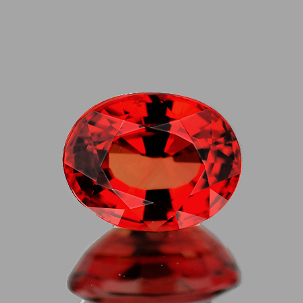 6x4.5 mm Oval 0.67ct AAA Fire Luster Natural Sparkling Red Sapphire [Flawless-VVS]