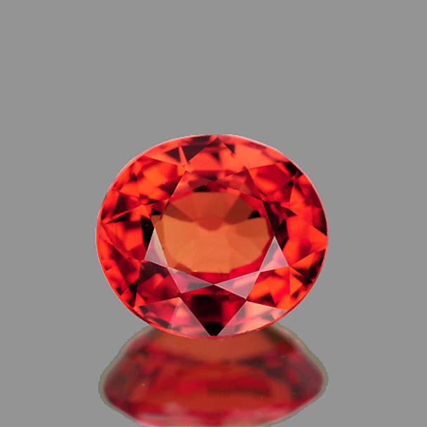 5x4.5 mm Oval 0.53ct AAA Fire Luster Natural Pink Orange Sapphire [Flawless-VVS]