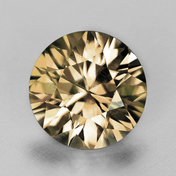 5.50 mm Round Diamond Cut 1 piece AAA Luster Natural Champagne Zircon [Flawless-VVS]-AAA Grade