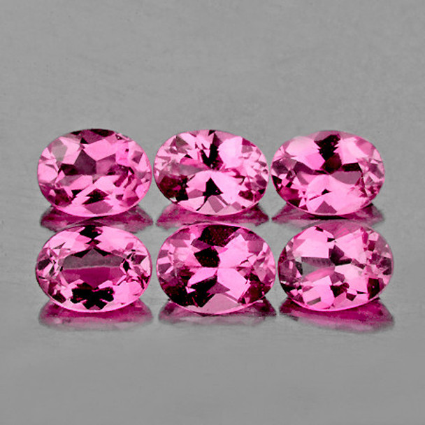 4x3 mm Oval 6 pcs AAA Luster Natural Sweet Pink Tourmaline [Flawless-VVS]-AAA Grade