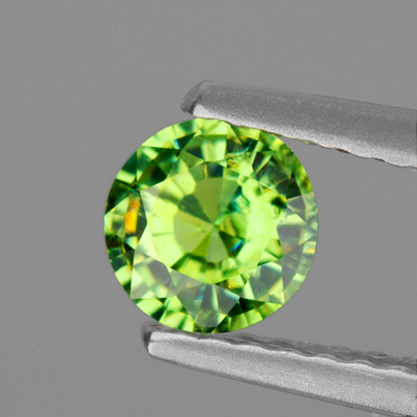 4.00 mm Round 0.27ct Rainbow Sparkles Natural Apple Green Demantoid Garnet [VVS]