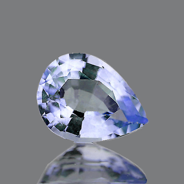 7x5 mm Pear 0.72ct AAA Fire Luster Natural Pastel Blue Sapphire [Flawless-VVS]