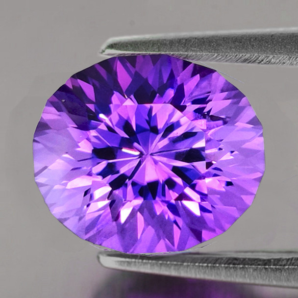 26x22 mm Oval Fancy 53.00cts AAA Luster Natural Sparkling Purple Amethyst [Flawless-VVS]
