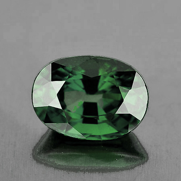 7x5 mm Oval 0.98ct Fire Luster Natural Unheated Green Sapphire [VVS]