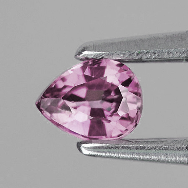 6x5 mm Pear 0.57ct AAA Luster Natural Sparkling Pink Sapphire [Flawless-VVS]