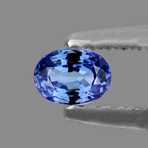 6.5x4.5 mm Oval 0.82ct AAA Top Luster Natural Sparkling Blue Sapphire [Flawless-VVS]