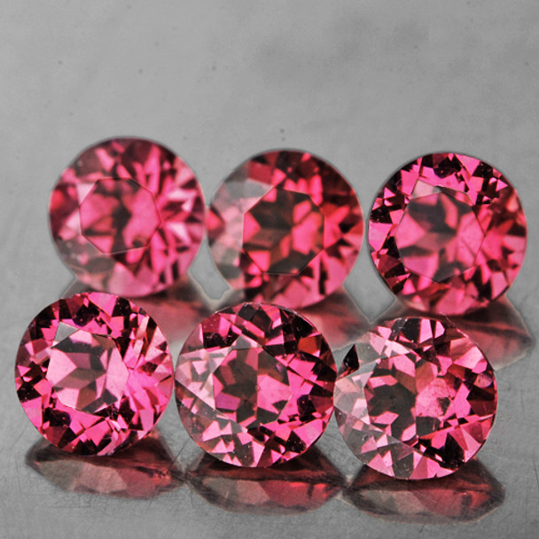 4.20 mm Round 6 pcs AAA Luster Natural Cherry Pink Rhodolite Garnet [Flawless-VVS]