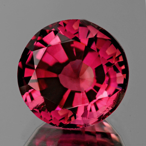 6.00 mm Round 0.93ct AAA Fire Natural Sparkling Raspberry Pink Rhodolite Garnet [Flawless-VVS]