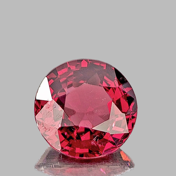 5.70 mm Round 0.84ct AAA Fire Natural Sparkling Cherry Pink Rhodolite Garnet [Flawless-VVS]