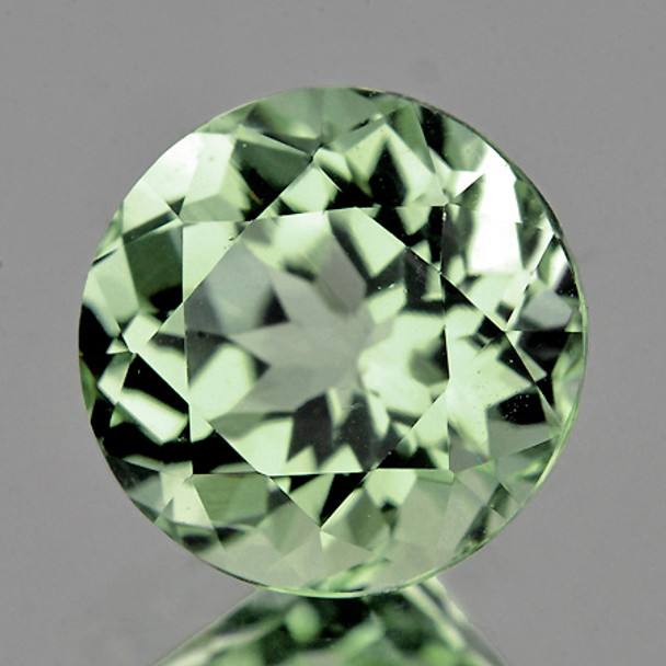 9.00 mm Round 1 piece AAA Fire Luster Natural Green Amethyst [Flawless-VVS1]