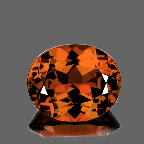 8.5x6.5 mm Oval 1.90cts AAA Luster Natural Brilliant Cognac Orange Mali Garnet [Flawless-VVS]