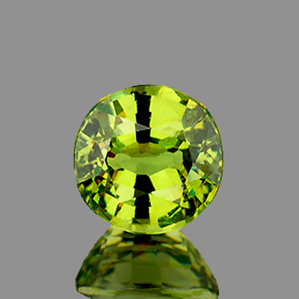 3.80 mm Round 1 piece Rainbow Sparkles Natural Lime Green Demantoid Garnet [Flawless-VVS]