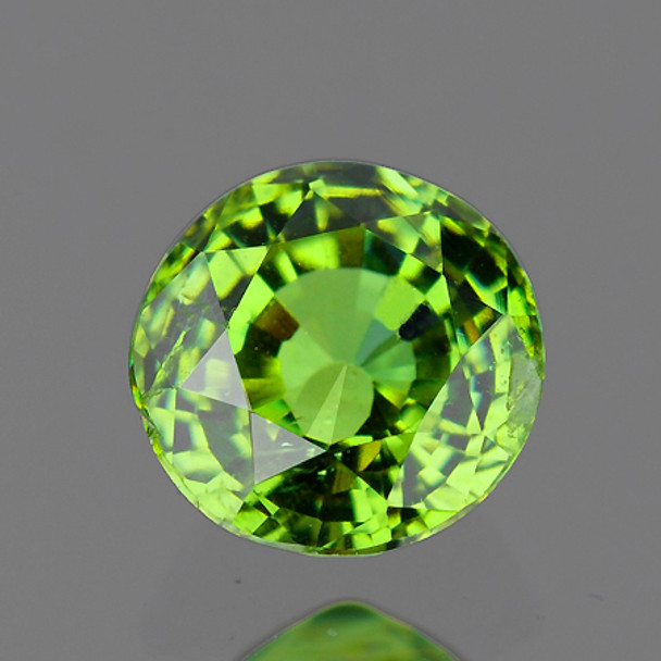 3.60 mm Round 1 piece Rainbow Sparkles Natural Green Demantoid Garnet [Flawless-VVS]