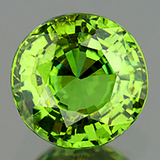 3.00 mm Round 1 piece Rainbow Sparkles Natural Brilliant Apple Green Demantoid Garnet [Flawless-VVS]