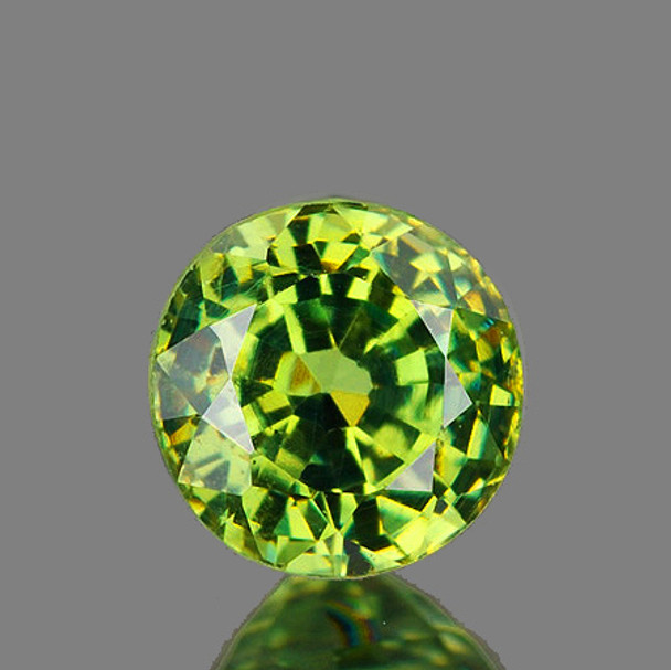 2.70 mm Round 1 piece Rainbow Sparkles Natural Brilliant Green Demantoid Garnet [Flawless-VVS]