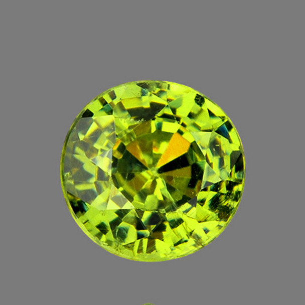 3.50 mm Round 1 piece Rainbow Sparkles Natural Brilliant Golden Green Demantoid Garnet [VS]