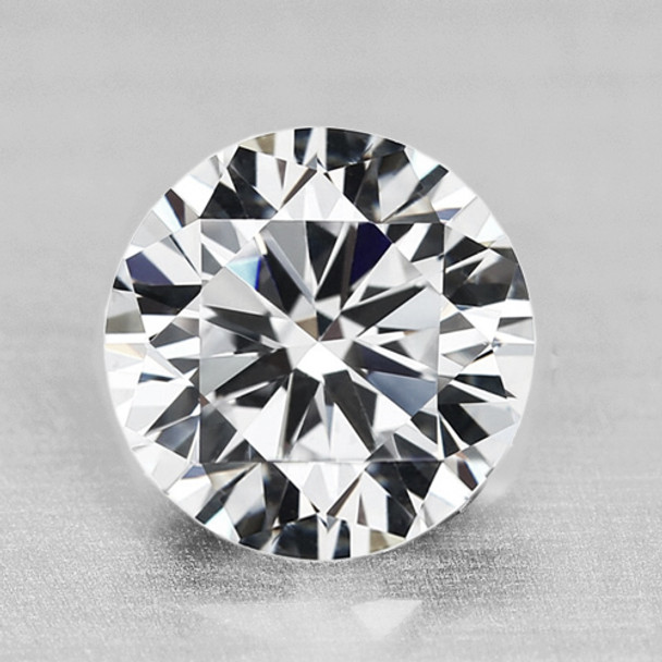 7.30 mm Round 1 piece AAA Fire Natural Diamond White Zircon [Flawless-VVS]-AAA Grade