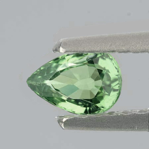 8.5x6 mm Pear 1.14cts Sparkling Luster Natural Brilliant Neon Green Tourmaline [Flawless-VVS]