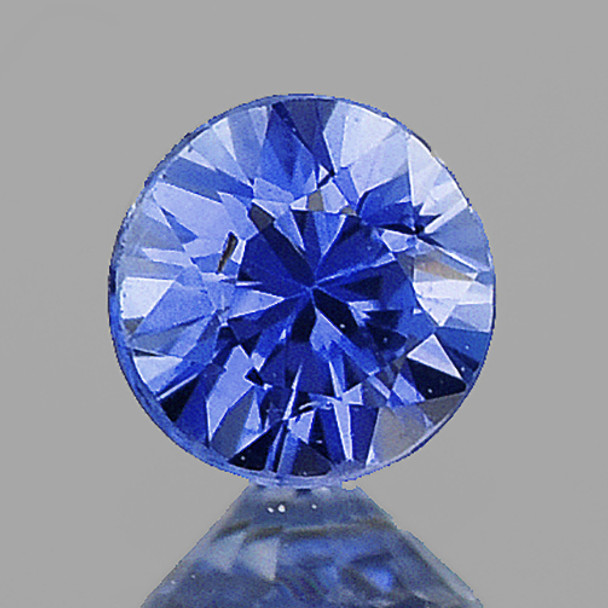 3.80 mm Round Machine cut 1 piece Superb Luster Natural Ceylon Blue Sapphire [Flawless-VVS]