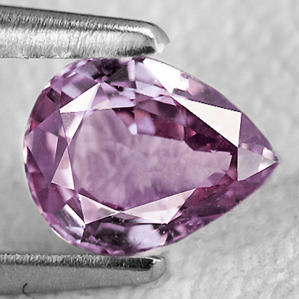 8x6 mm Pear 1.42ct AAA Luster Natural Unheated-Untreated Purple Sapphire [Flawless-VVS]-Free Certificate